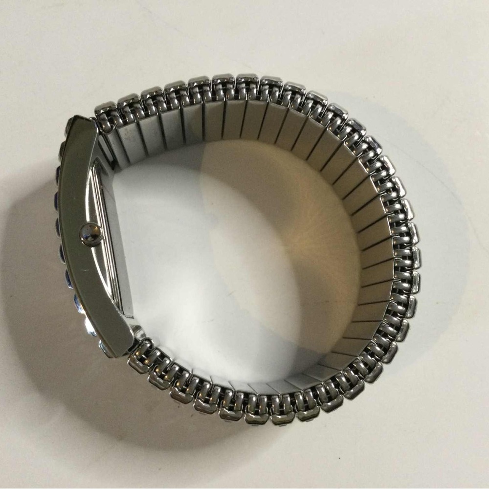 Silver Rectangular Face Watch - image 3